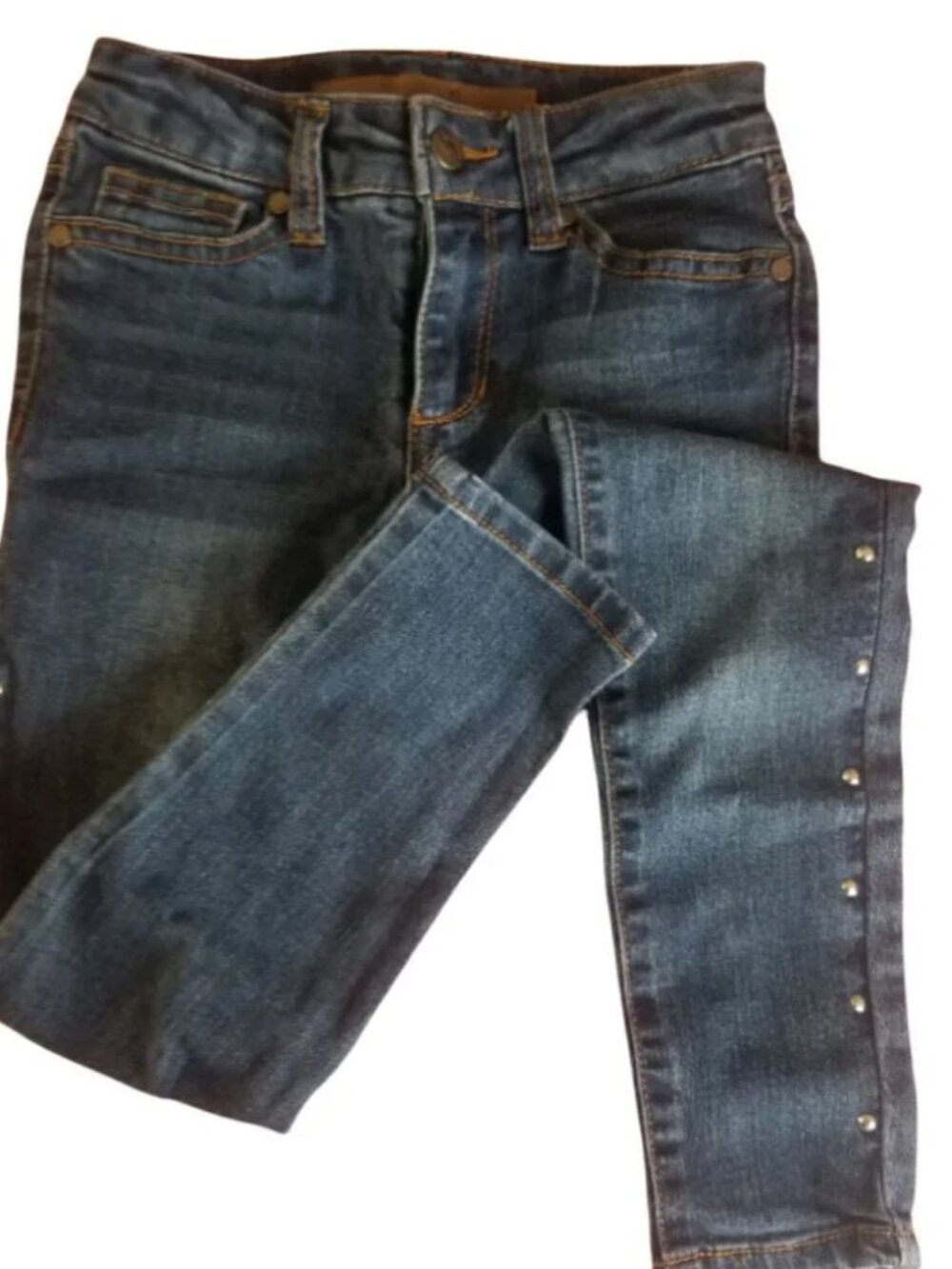 Little Girl Joe's skinny Jeans with studs along the side of the legs size 5 (A3)